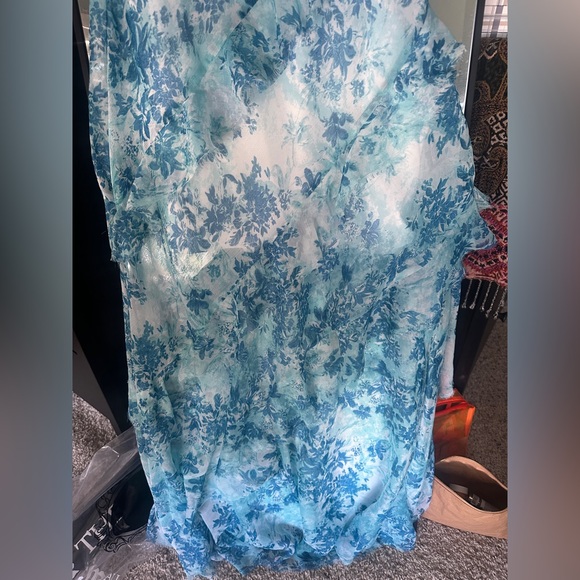 NWT ASOS Tiered Ruffle Cami Slip Floral Maxi Dress - Picture 3 of 14